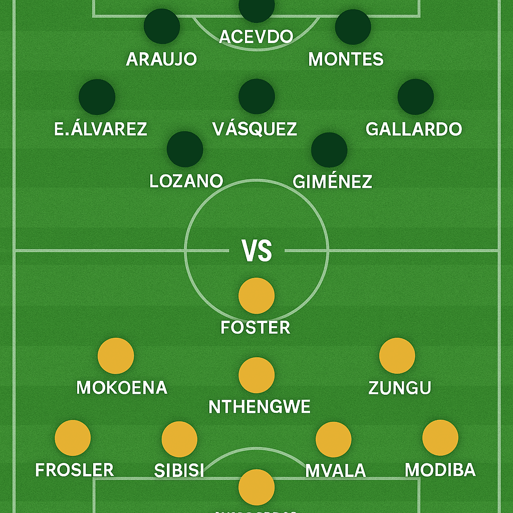 Đội hình dự kiến Mexico 4-3-3 vs Nam Phi 4-3-3 World Cup 2026 Bảng A